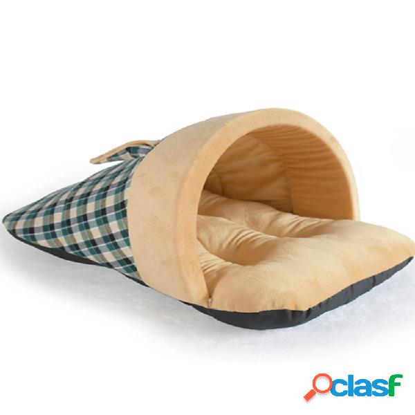 Cão de Estimação Gato Macio Quente Saco De Dormir Filhote