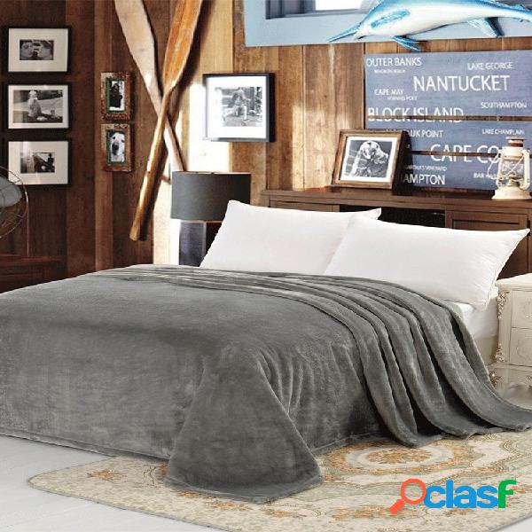 Cobertor de lã coral sofá-cama cama quente Soft colcha