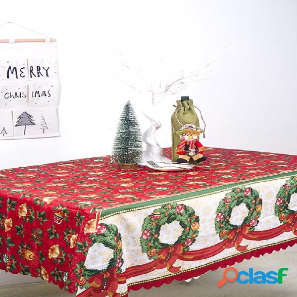 Cobertura de mesa impressa de Natal clássica de 150 * 180