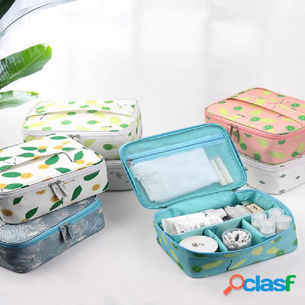 Cosmético dobrável ajustável estilo fresco Bolsa Wash
