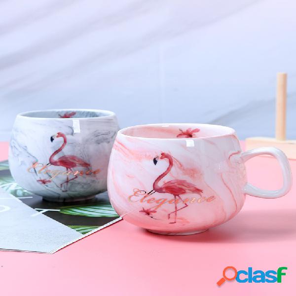 Criativo Casal Caneca De Água Ins Marmoreado Cerâmico Copo