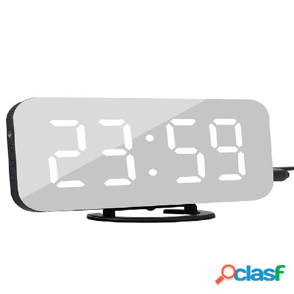 Despertador criativo Display LED Eletrônico Snooze Digital