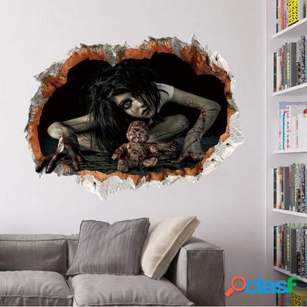 Dia das bruxas 3D adesivo quarto sala de estar decoração