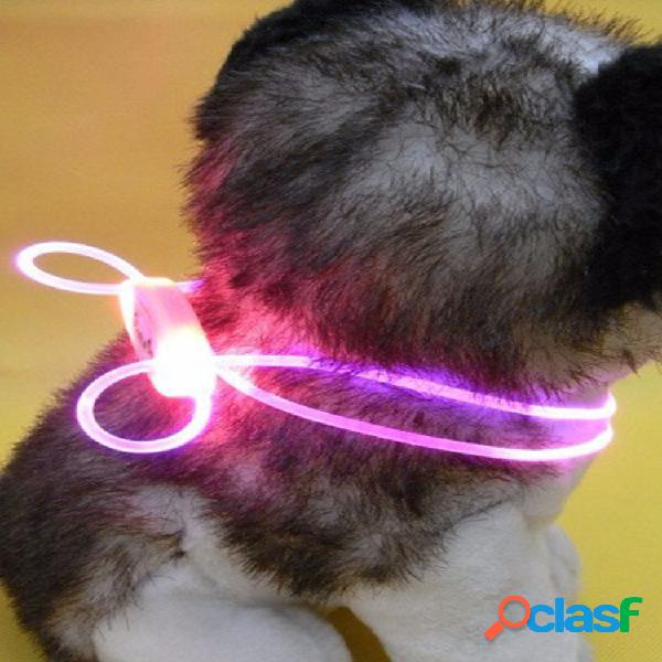 Dog LED Coleira Personalizada Ajustável Poliéster Pet