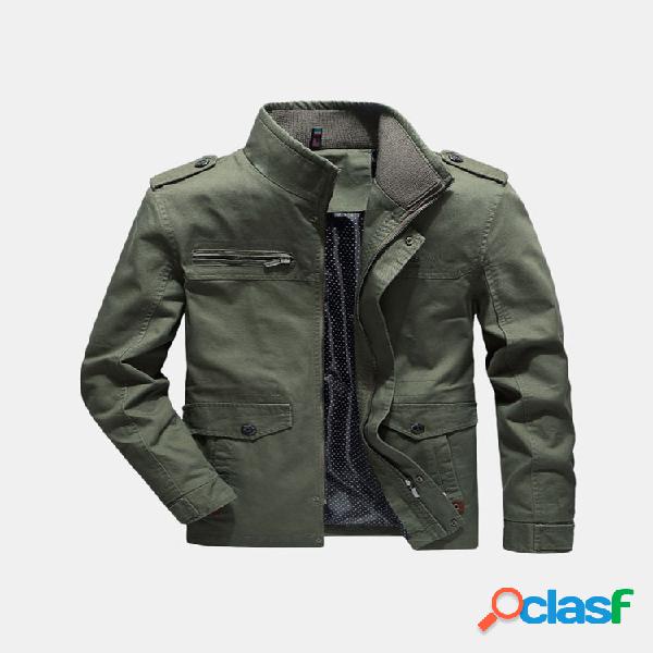 Esponjas masculinas 100% algodão militar com vários bolsos