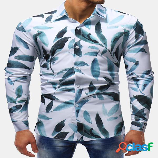 Estilo de impressão de poliéster Single Breasted manga