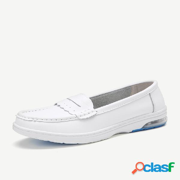 Feminino Casual Confortável Antiderrapante Soft Mocassim