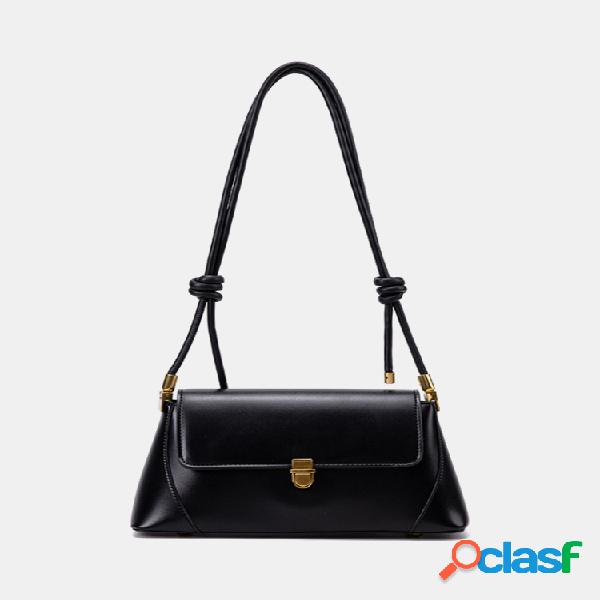 Feminino casual sólido crossbody Bolsa ombro Bolsa
