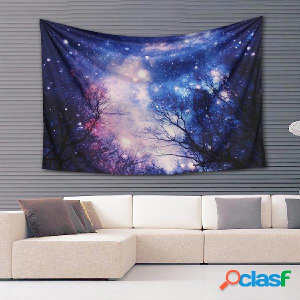 Galaxy Forest Mandala tapeçaria tapeçaria parede lance