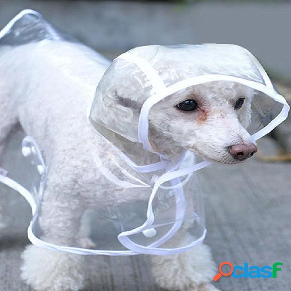 HAPET Casaco de Chuva Para Cachorro com Capuz Impermeável