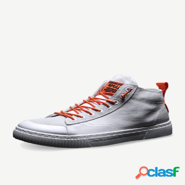 High-top Sapatos de Lona dos homens Tendência Temporada