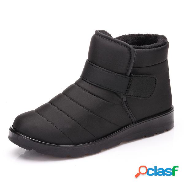 Homens Ankle Boots Elastic Hook Loop Ankle Casual À Prova D