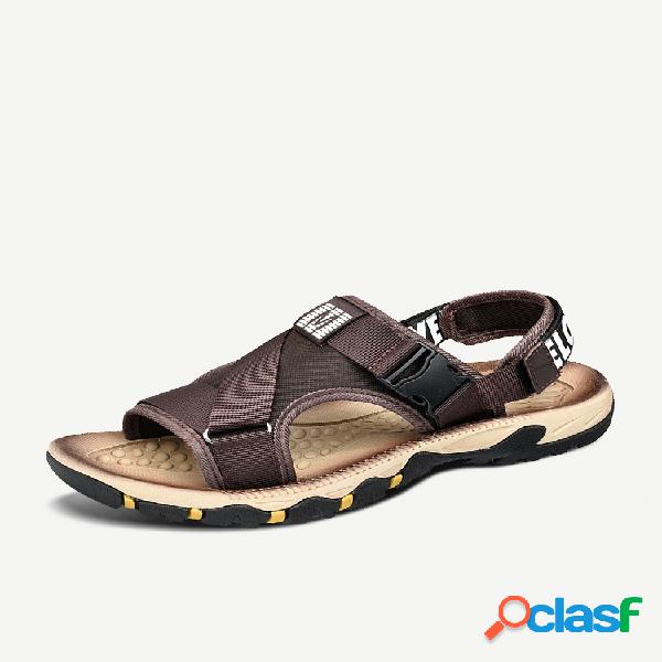 Homens Gancho Loop Ao Ar Livre Slip Resistat Sandálias de