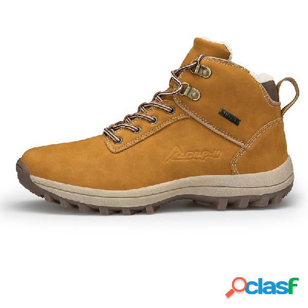 Homens de tamanho grande sapatos esportivos quentes botas de