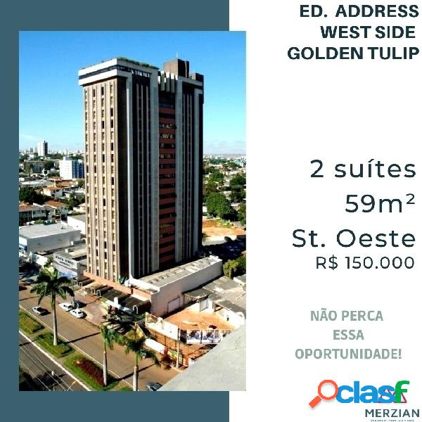 Incrível Flat para venda, Setor Oeste, 2 suítes,