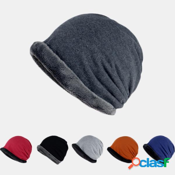 Inverno Plus Velo Chapéu Algodão Comfort Beanie Chapéu