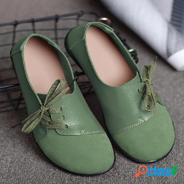 LOSTISY Tamanho Grande Feminino Casual Soft Mocassins de