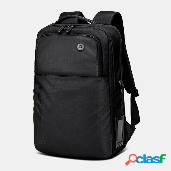 Laptop masculino de 15,6 "Bolsa USB para carregamento de