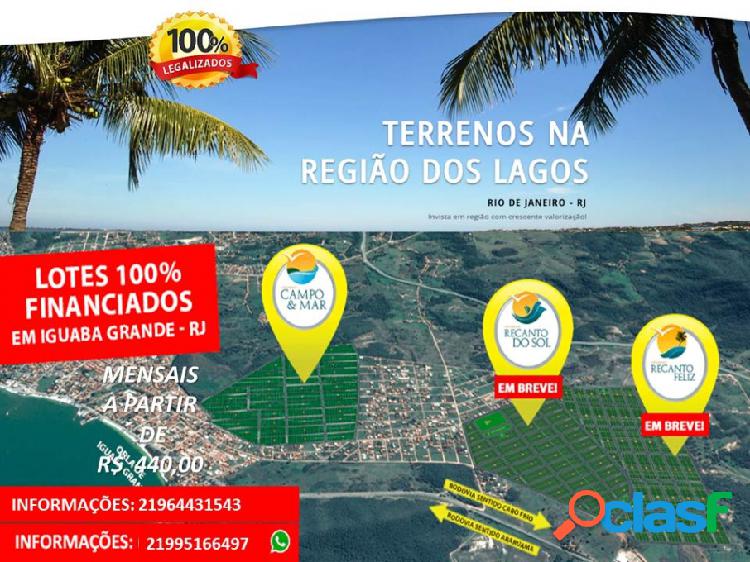 Loteamento campo e mar - Venda - Iguaba Grande - RJ - Iguaba