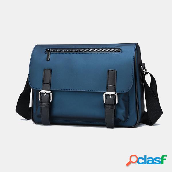 Maleta masculina Oxford com vários bolsos Bolsa Ombro Bolsa