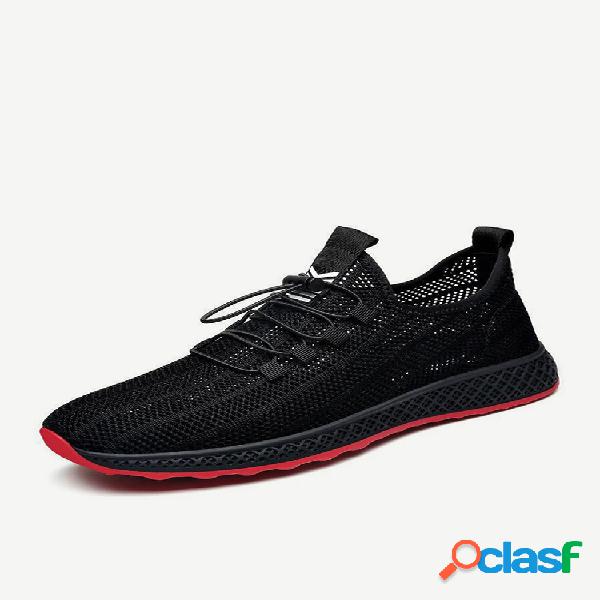 Malha masculina respirável leve com cordão Soft tênis