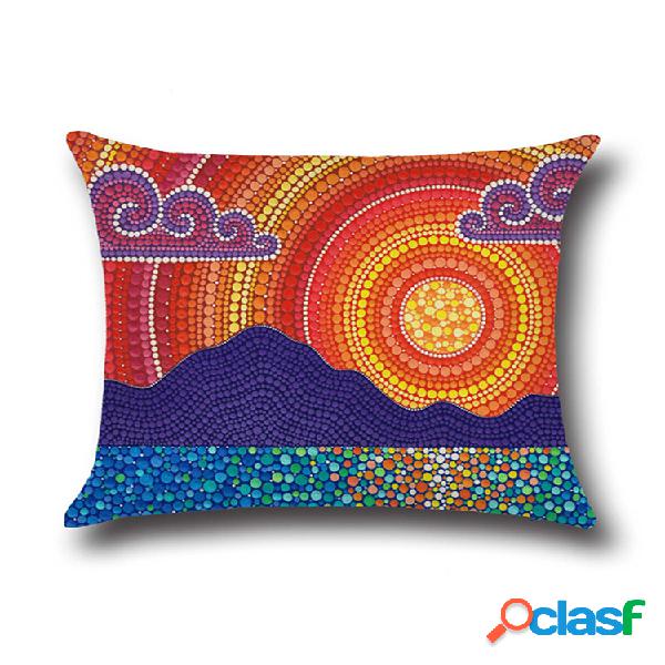 Mandala Bohemian Cotton Linen Square Soft Fronha decorativa