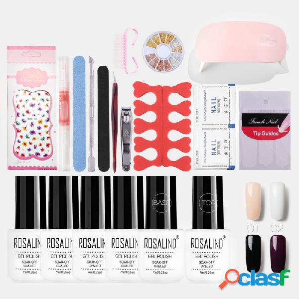 Manicure Unhas Art Gel Unhas Kit polonês Metal Pearl Unhas