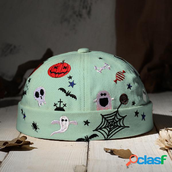 Masculino e feminino Halloween Style Padrão Gorro sem aba