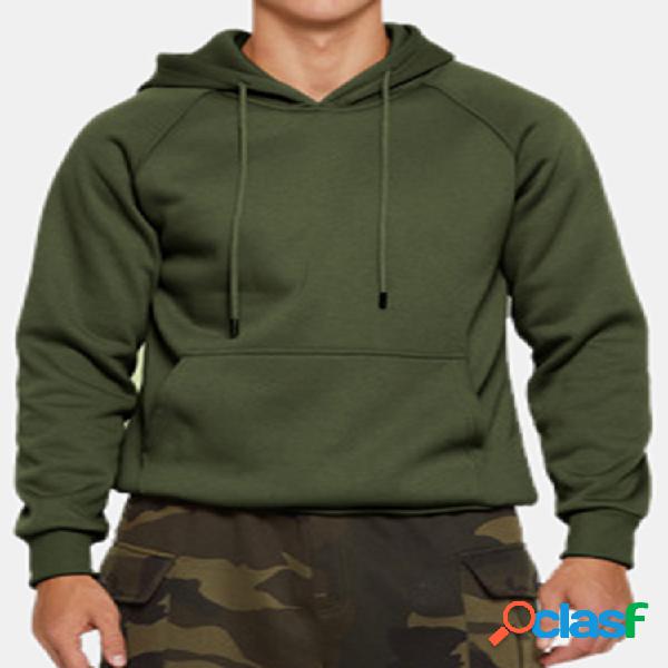 Mens Breve estilo Solid Color Cool Patchwork Hoodies