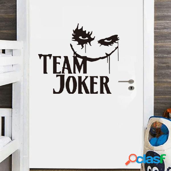 Miico Team Joker Adesivo de Halloween Adesivo de parede