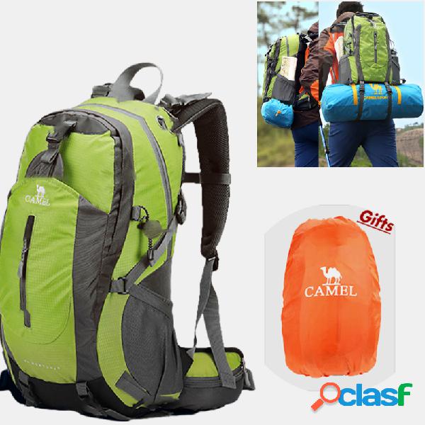 Mochila leve masculina de poliéster 50L à prova d'água