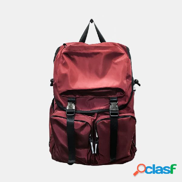 Mochila masculina Nylon Sport Outdoor de grande capacidade