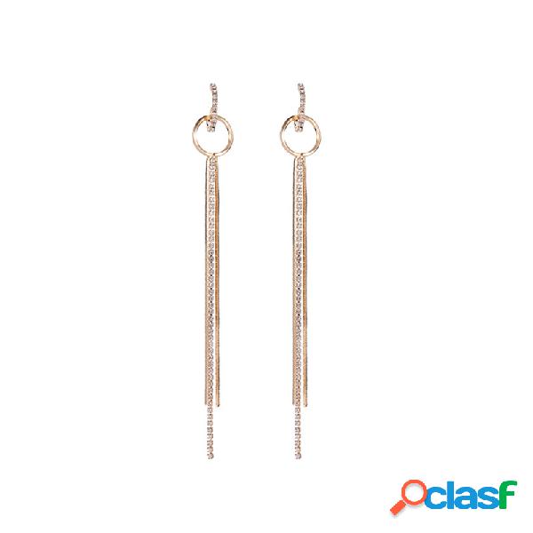 Moda Orelha Gota Orelharing Oco Rodada Piercing Cadeias De