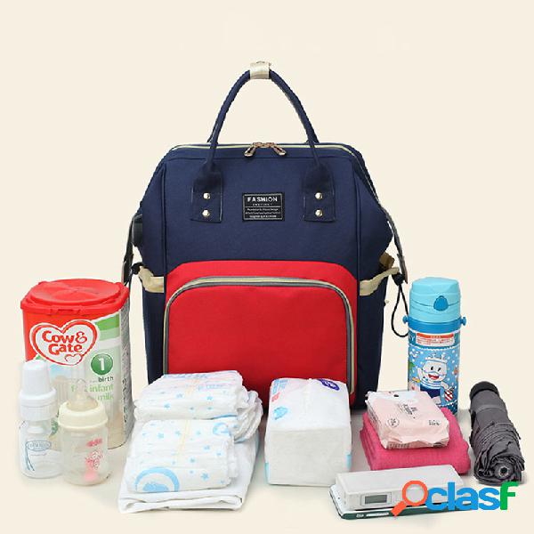 Mona Casual Canvas Mochila E Crianças Patchwork Mochila
