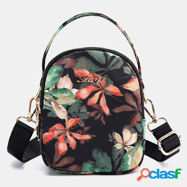 Mulheres Multi-bolso Imprimir Satchel Crossbody Bolsa