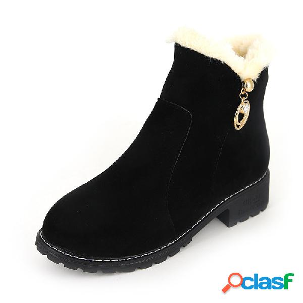 Mulheres antiderrapantes botas de neve quentes botas Martin