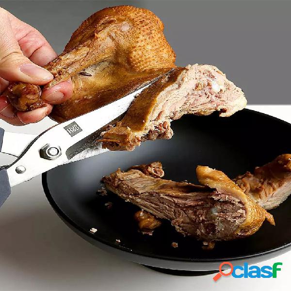 Multifuncional 40Cr13 Tesoura de Cozinha em Aço Inoxidável