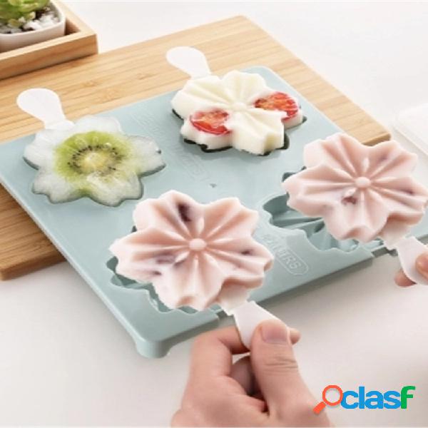 Pata De Morango Flor De Cerejeira Forma Ice Cream Moldes