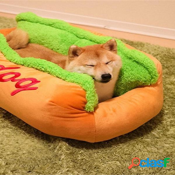 Pet Hot Cachorro Forma Almofada de Cama para Cachorro