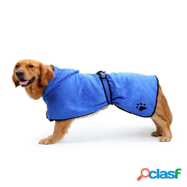 Pet roupão de banho banho Toalha Toalha pijamas de banho de