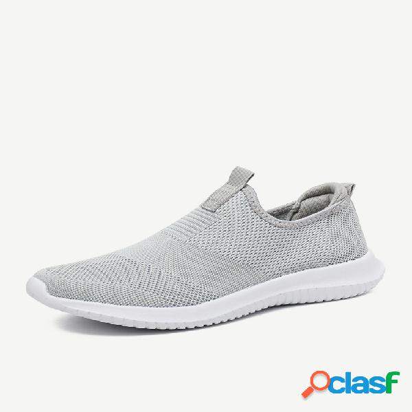 Plus tamanho feminino casual caminhada leve malha Soft