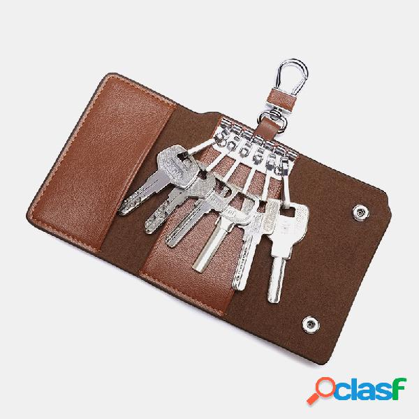 Porta-chaves masculino vintage chave Bolsa carteira