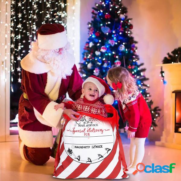 Presente de Natal Bolsa Arnês com cordão em lona de