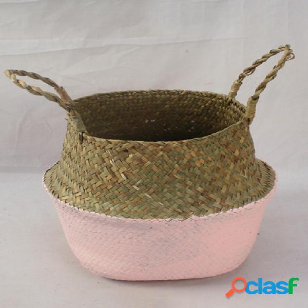 SaicleHome Cesto de Armazenamento Vaso Dobrável de Planta