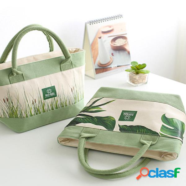 SaicleHome Lunch Sacola Bolsa Cooler de Lona Recipientes de