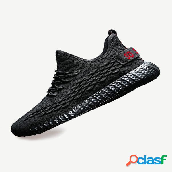 Sapatos Masculinos Respirável Sapatos Casuais Net Vermelho
