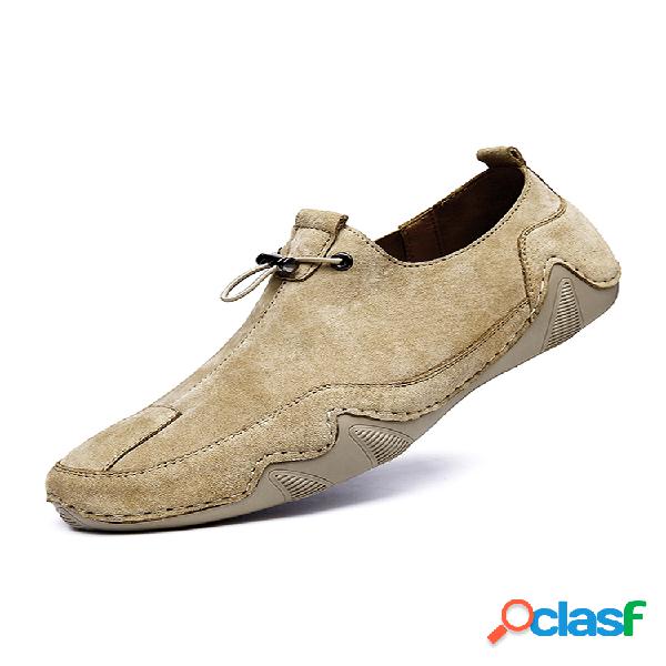 Sapatos casuais de direção elástica antiderrapante