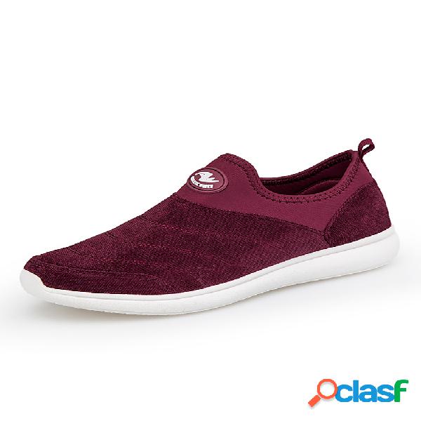 Sapatos esportivos femininos de cor sólida e casual