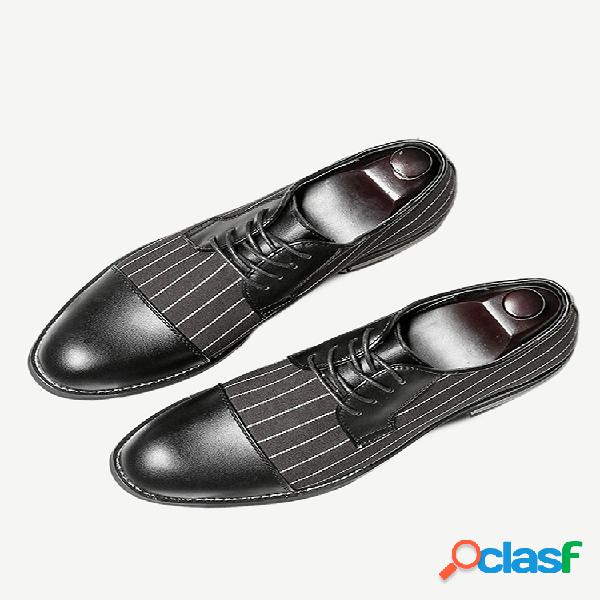 Sapatos formais informais casuais para homem em microfibra