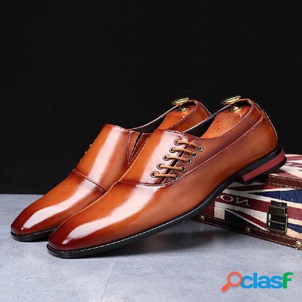 Sapatos sociais masculinos com cordões laterais vintage